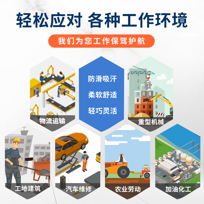 豫亨 施工防护手部手套手套劳保耐磨手套工地干活白棉加厚男劳动工作防护纯棉白棉纱棉线保洁手套