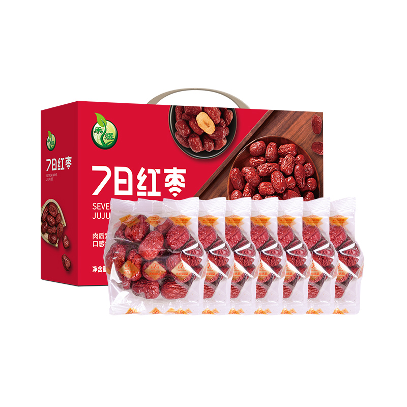 禾煜 7日红枣礼盒/560g