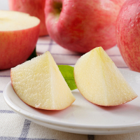 洛川红富士苹果水果 陕西苹果延安苹果6枚中果整箱75mm