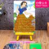 diy钻石画儿童手工制作材料包女童礼物益智粘贴玩具女孩贴画 白雪公主送支架