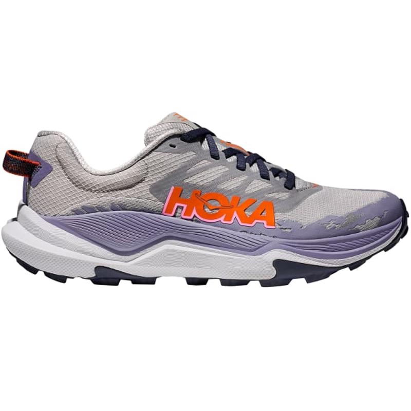 HOKA ONE ONE女士滑雪鞋透气单层网面设计防滑耐磨多功能雪地靴 Grey_/_Purple 36.5