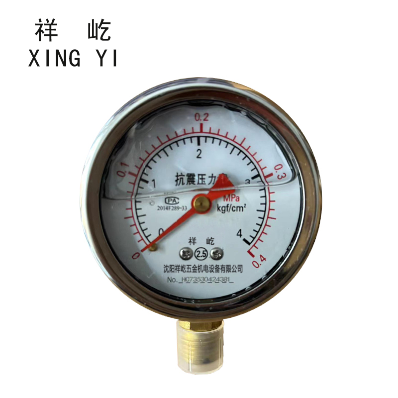 祥屹+耐震压力表检测定制型+YTN60+块 0-0.4Mpa