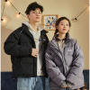 唐狮冬季新款情侣羽绒服字母印花一手长羽绒服保暖冬季情侣装