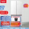 澳柯玛505升零嵌入十字对开门超薄冰箱零度保鲜底部散热双变频一级节能风冷无霜BCD-505WPGXZV