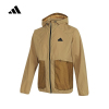 阿迪达斯(adidas)2024男舒适户外休闲百搭运动夹克JI8659