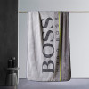 BOSS HUGO BOSS HBMT-015S 毛毯 LOGO 格纹毯(灰) 简约现代 100×140cm