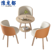 豫龙都休闲桌实木套