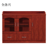全洛兴胡桃色餐边柜简约茶水柜三门1200*400*860