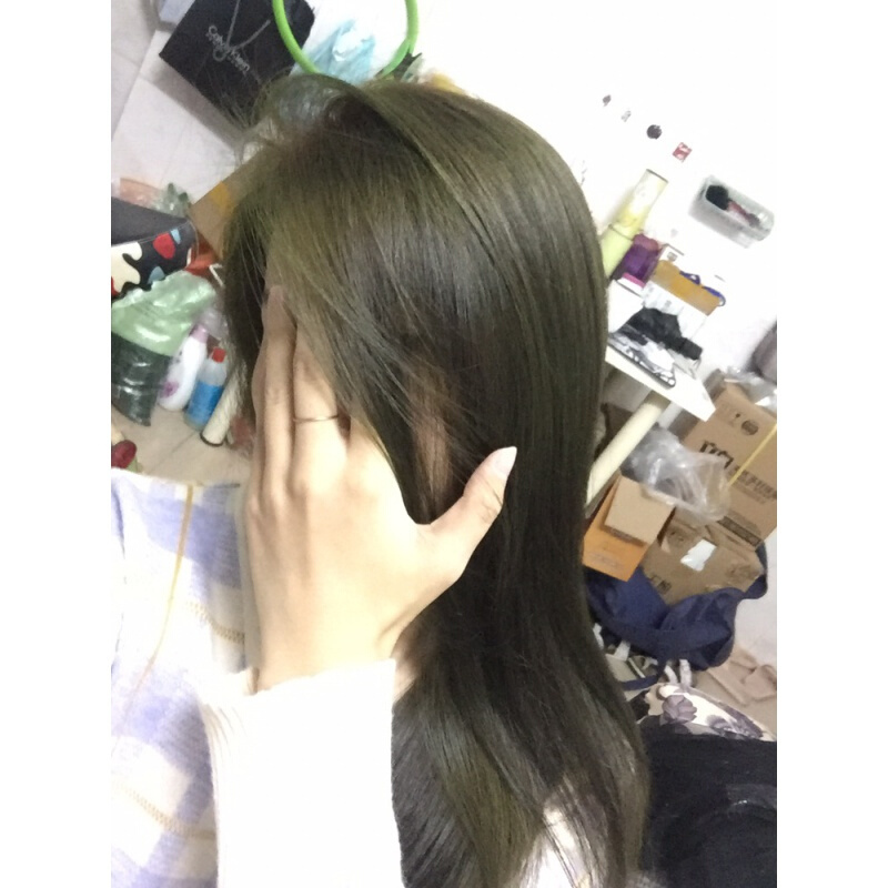 染发剂灰棕色沙金色2021流行色自己在家染显白染发膏新款奶茶薄荷米