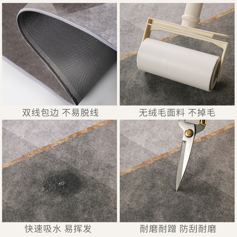 地毯客厅轻奢高级感家用2024新款沙发茶几毯床边毯卧室隔音地垫
