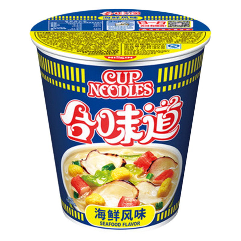 日清(Nissin)合味道 海鲜风味84g/杯 方便面高清大图