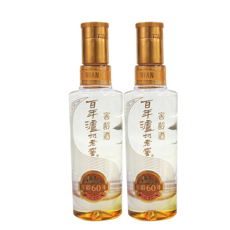 52度泸州老窖窖龄60年小酒版100mlx2瓶浓香型白酒