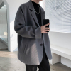 【HY&CO】休闲西装外套中性宽松韩版潮流帅男炸街雅痞小西服灰