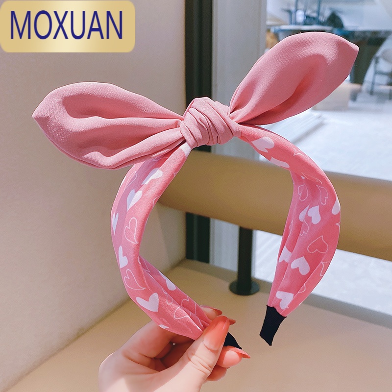 MOXUAN韩国儿童宽边波点发箍网红头饰女童公主兔耳朵头箍碎发发卡女发饰