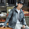 [2.5折价150元]唐狮春秋季新款男外套休闲连帽时尚印花百搭男士夹克帅气宽松