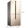 海信 (Hisense) BCD-459WTDVBPI/Q 459升十字对开门多门电冰箱 变频风冷无霜一级能效(幻彩金)