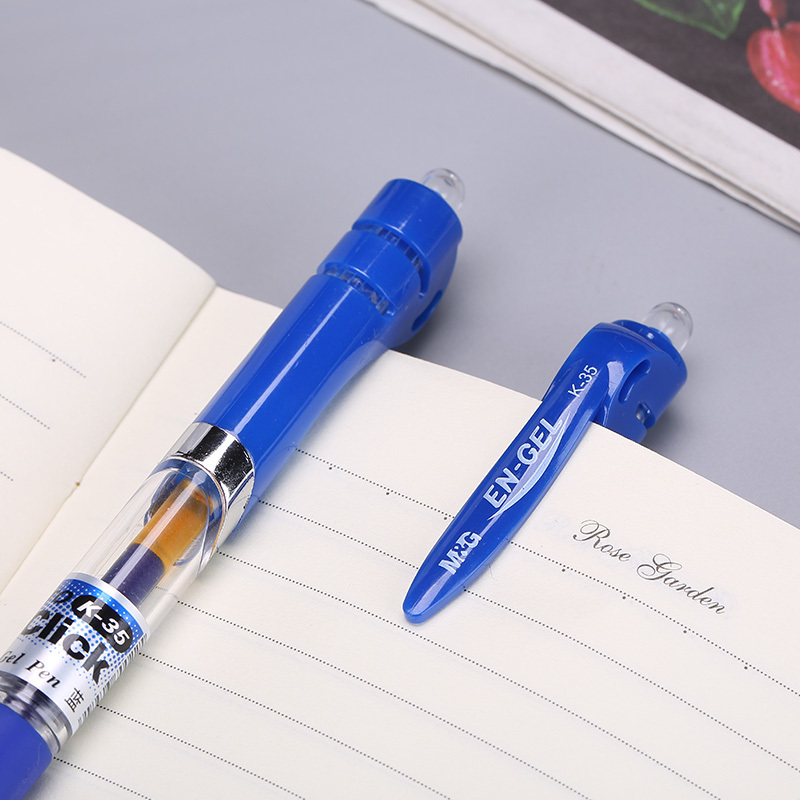 晨光(M&G)K35 经典按动子弹头中性笔 签字笔办公水笔 0.5mm 蓝色 12支/盒 5盒装
