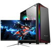铭能 i9级12核2673V3/RTX3060/5700XT/32G内存/1T固态 台式电脑 台式机 DIY组装机 电脑主机 组装电脑家用办公组装机学生游戏电脑台式+24英寸全套