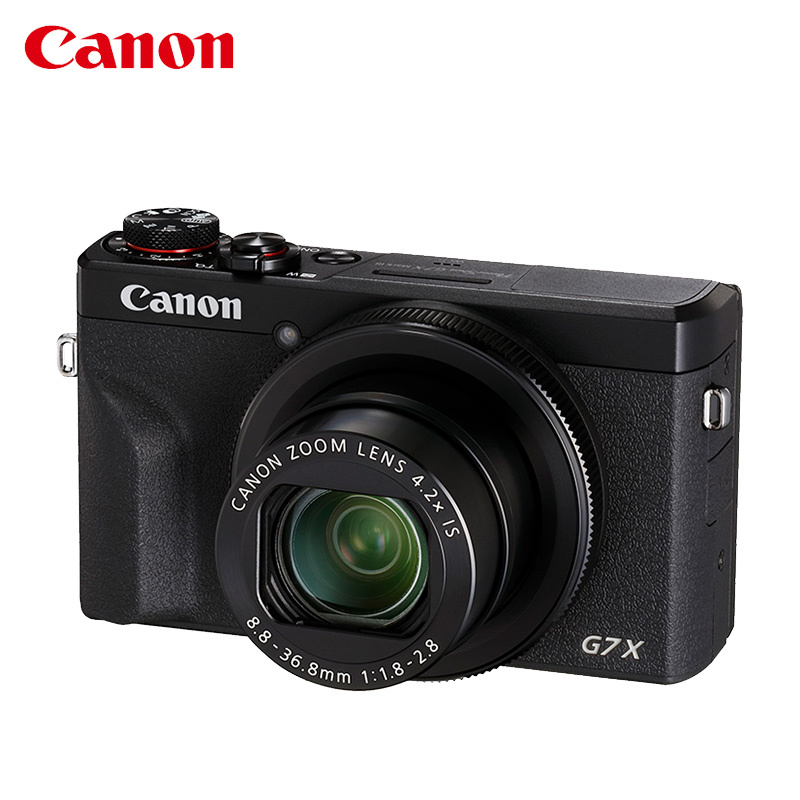 佳能(Canon)PowerShot G7X Ⅲ 黑色 数码相机 Vlog视频拍摄 约2010万有效像素 3英寸屏幕