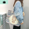 韩国ins帆布袋简约百搭麻绳包女新款购物袋棉布学生女小清新校园NEW LAKE女士单肩包