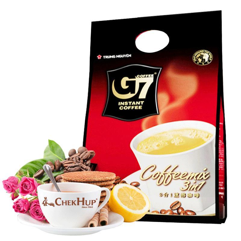 中原G7 速溶咖啡800g 越南进口三合一咖啡好喝的休闲咖啡进口冲饮品