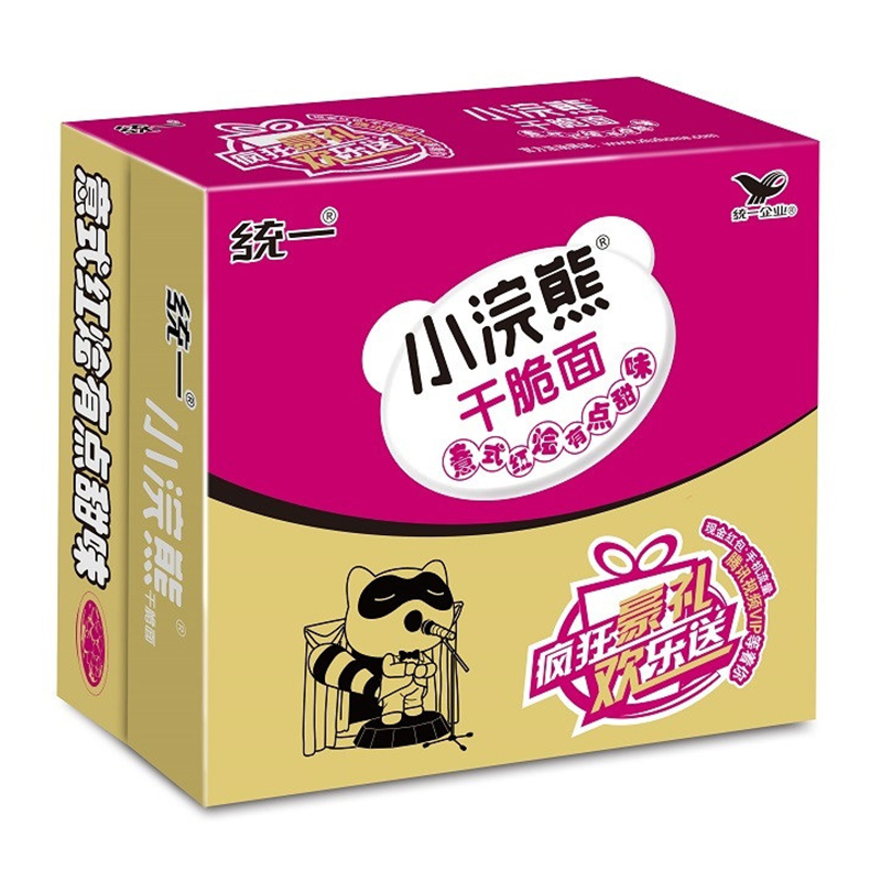 统一 小浣熊 意式红烩有点甜味 干脆面方便面(原意大利红烩味)46g*30袋 整箱装