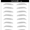 升级款一字眉10对[黑色] 6D仿生态防水眉毛贴速贴眉毛女自然浓眉标准半永久眉毛贴水转印