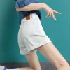 高腰牛仔短裤女宽松2021夏季新款韩版阔腿显瘦毛边百搭a字热裤潮 [509]白色翻边款 27 码 建议[90-100斤]