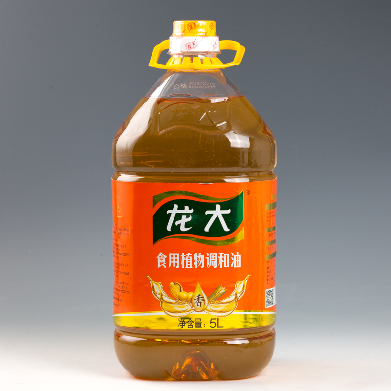 龙大 食用油 调和油5L装 调和油5000ml装 5000ml/桶 4桶/箱 食用植物调和油