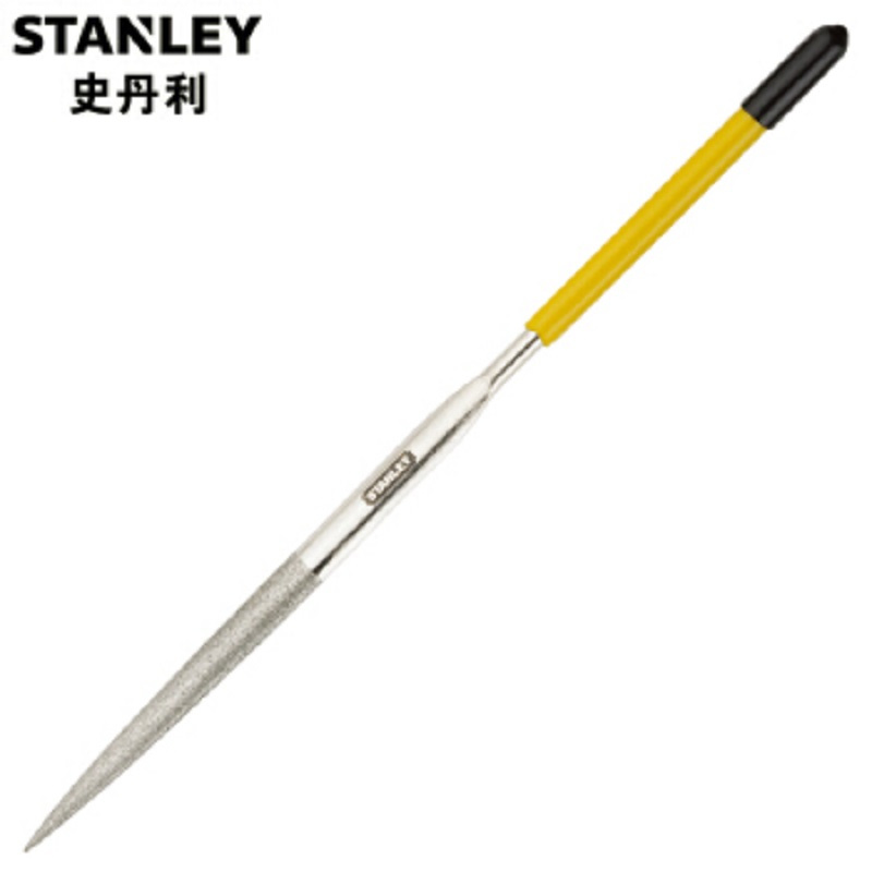 史丹利(STANLEY)22-331-23 塑柄金刚石锉刀锋利耐久 平头锉扁锉尖头锉 半圆锉 圆锉 金刚石尖头半圆锉