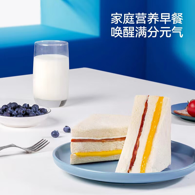 哈兰德三明治6个散装混搭约420g(培根3个+黑麦3个)