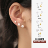 925纯银耳钉女简约母贝珍珠耳环耳饰2025新款防丢小众ins风