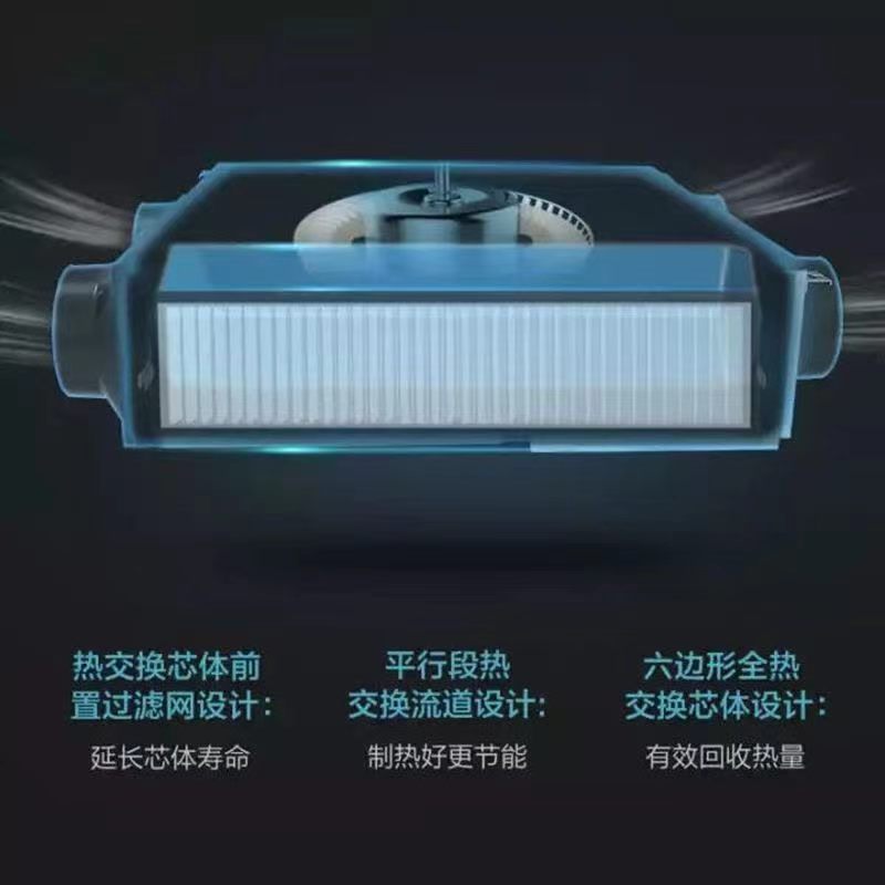 (GREE)格力家用新风系统500风量舒享家双向全热交换新风除霾机净化机FHBQGL-D5DC含安装费