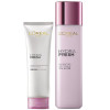 L'OREAL 欧莱雅女士葡萄籽保湿补水 洗面奶面霜护肤套装2件套 清润洗面奶+SPA柔肤水 法国进口