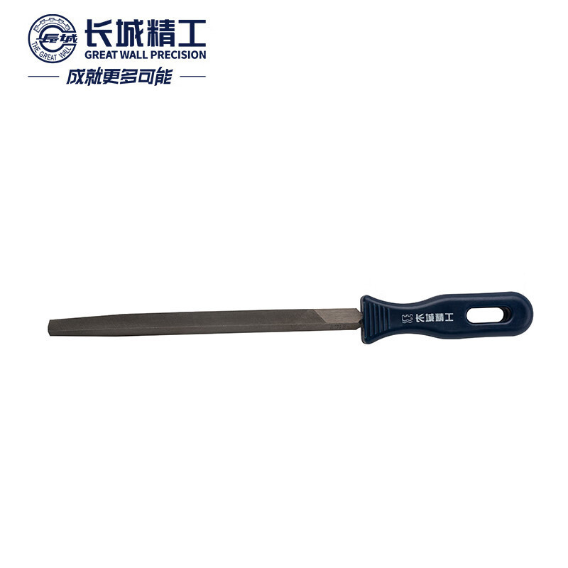 长城精工三角锉刀特种钢金属钢锉木工三角形锉刀钳工锉细齿300mm 413423