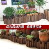 苏宁放心购防腐新款实木栅栏仿古木篱笆碳化圆木桩花园庭院围栏自由组合A-STYLE