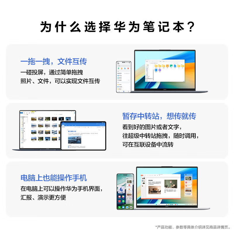 华为MateBook D16 16英寸 2024高能款 13代酷睿i5-13500H 16G 1TB 全面屏低蓝光护眼屏 多屏协同 银/灰 轻薄本笔记本电脑高清大图