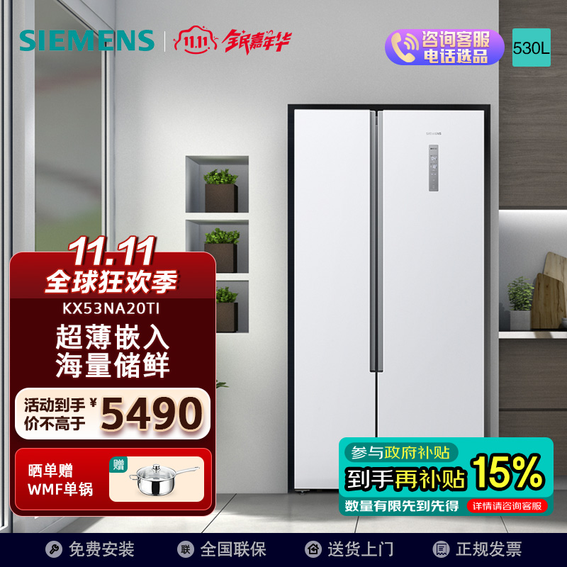 西门子冰箱BCD-530W(KX53NA20TI)