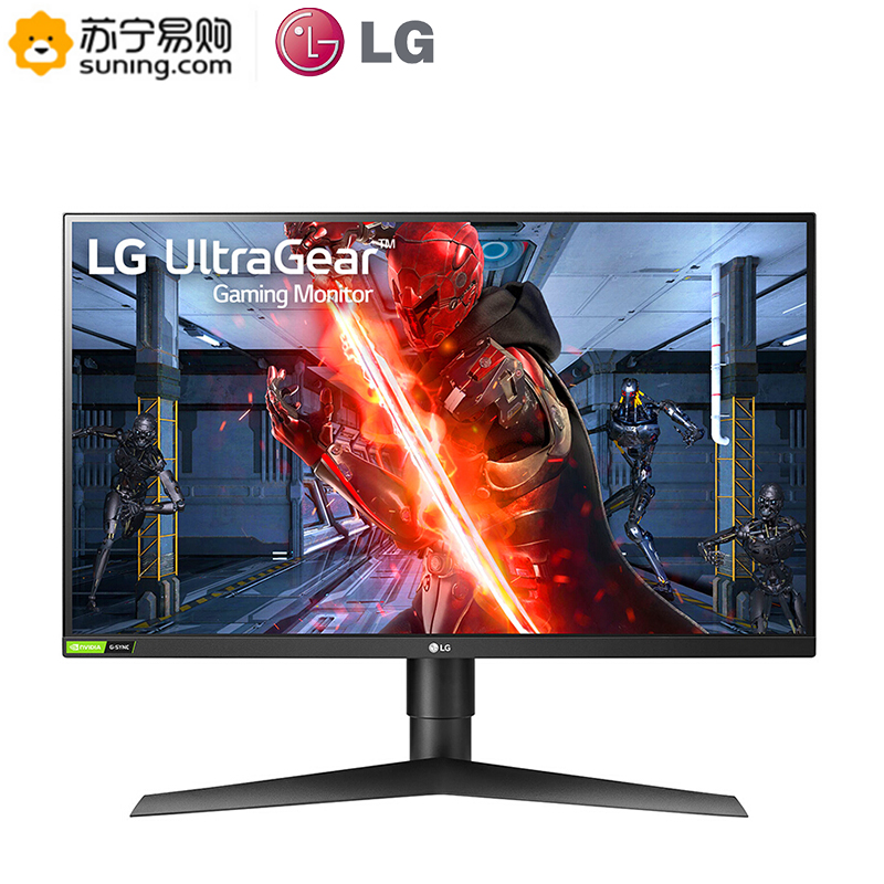 LG 27GN750 27英寸高清IPS屏原生1ms响应时间兼容G-Sync技术240Hz刷新率HDR10液晶电脑游戏电竞小金刚显示器