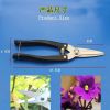 修枝剪刀花艺剪刀摘果剪插花鲜花修花剪枝剪刀花艺师园艺剪子|*黑色大号修枝剪+备用弹簧 三把装[实惠]