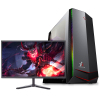 铭能 i5四核/GTX1660Ti/16G内存/512G固态 台式机 DIY组装机 台式电脑 商务家用办公组装电脑 学生学习电脑设计台式主机吃鸡电竞游戏电脑主机台式+19英寸全套