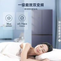 容声BCD-432WD11FPC家用432升十字门冰箱一级能效青鸿釉