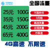 中国移动流量卡流量卡4g全国纯流量卡全国不限量无限流量上网不限速全国通用0月租电话卡不限量手机卡电话卡靓号卡