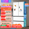[官方正品]华凌547美的出品 521升超薄零嵌入法式多门一级能效双系统不串味变频冰箱HR-547WUFPZ白月光