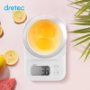 DRETEC 日本电子秤厨房秤2千克称食物称烘焙秤迷你KS-705 白色