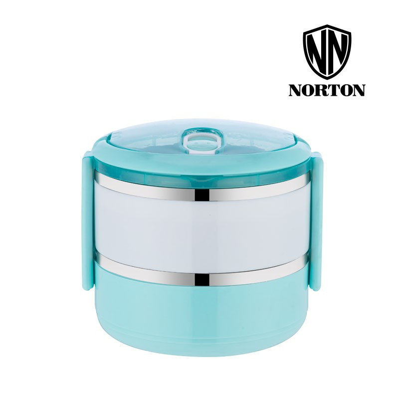 诺顿(NORTON) 5GGLD1400 格兰德二层饭盒304家用学生保温饭盒