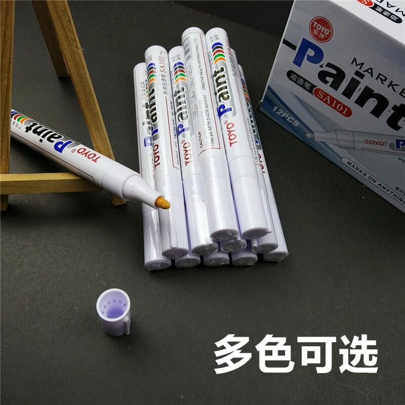 东洋白色油漆笔sa101修补标记轮胎白色记号笔