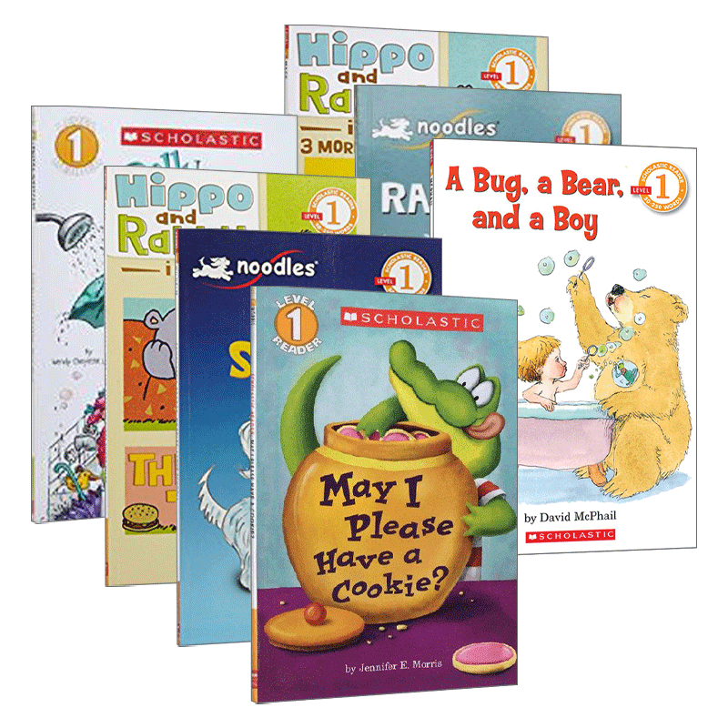 [正版]学乐英语分级读物一级7册 英文原版进口绘本 Scholastic Reader Level 1 我可以吃块饼干吗