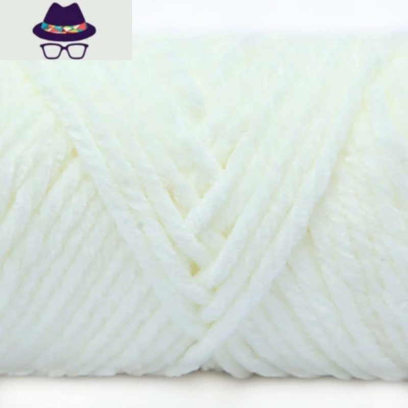 雪尼尔金丝绒粗毛线手工diy编织围巾毛线团钩针勾拖鞋 FISH BASKET