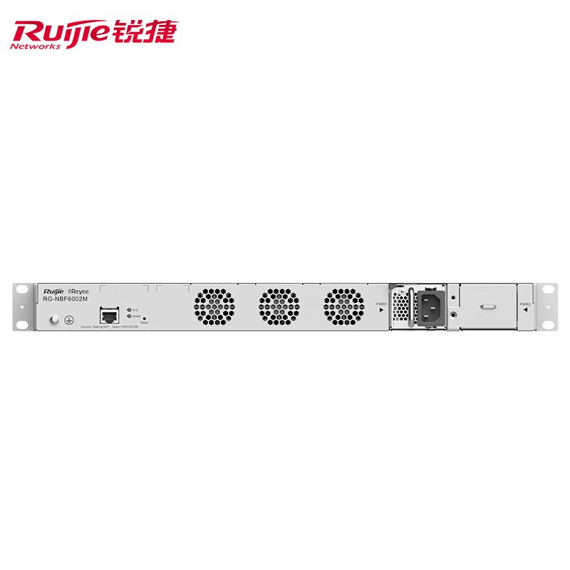 锐捷(Ruijie)三层网管模块化 光网融合易光交换机OLT 双槽位多业务板卡 无源分光设计主机 RG-NBF6002M